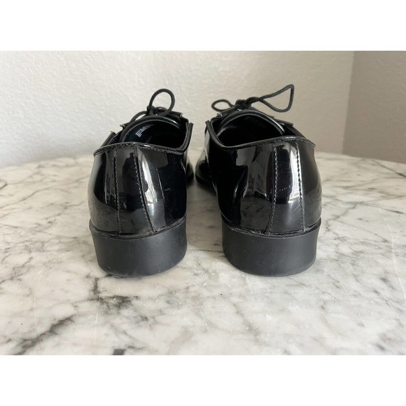 Pronto Uomo Mens Vegan Patent Leather Oxford Loafers Size 9 D - Picture 4 of 7